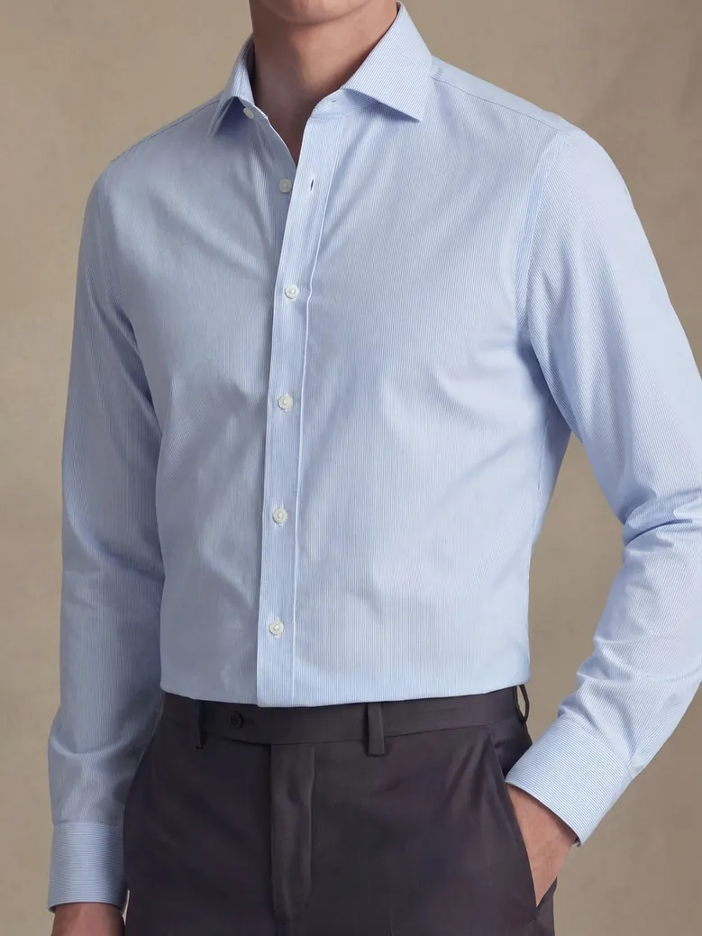 Chemise en popeline facile à repasser