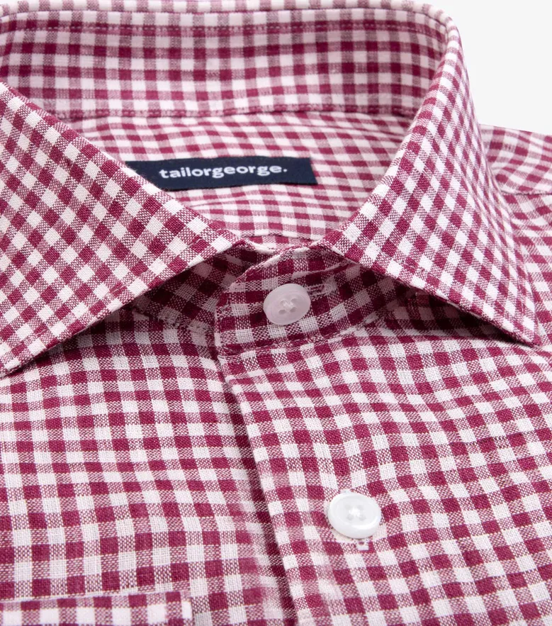 Eenvoudig te strijken effen wit poplin overhemd