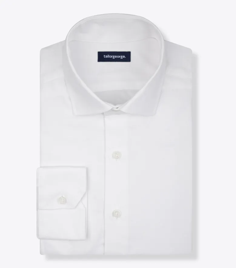 Chemise en Oxford uni blanc