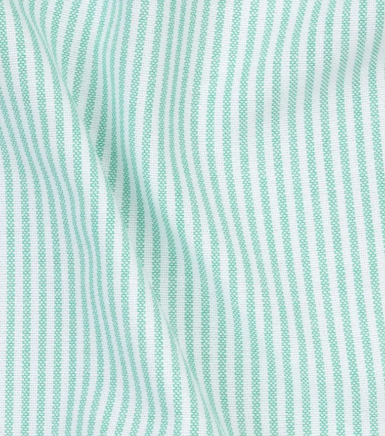 Chemise en Oxford à rayures vert