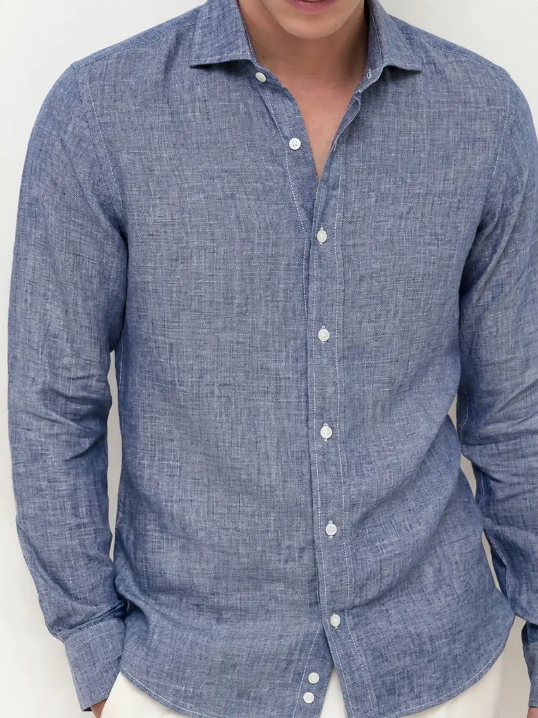 Chemise en lin épais