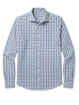 Chemise en Oxford à carreaux bleus